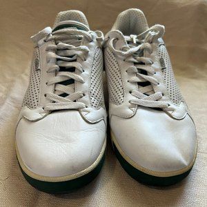 Arthur Ashe Run Athletic White Leather Tennis Shoes